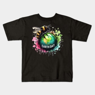 Save The Bees Earth Day Save The Earth Kids T-Shirt